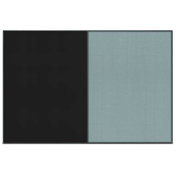 Enclosed Corkboard, 1 Door, 60"x36", 4" Fra